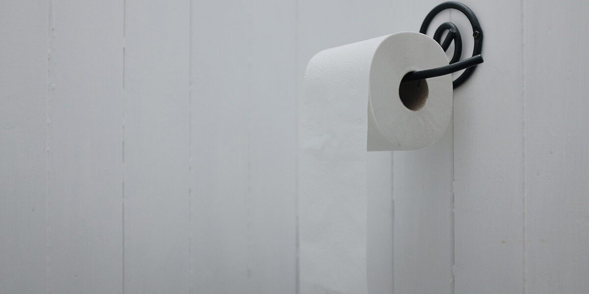 Klopapier gehört in die Toilette