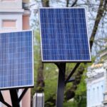 Solarpanel in einer Solarhauptstadt