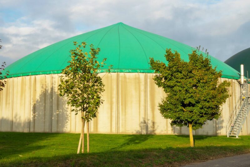 Biogasanlage zur Gewinnung von Energie aus Abfall
